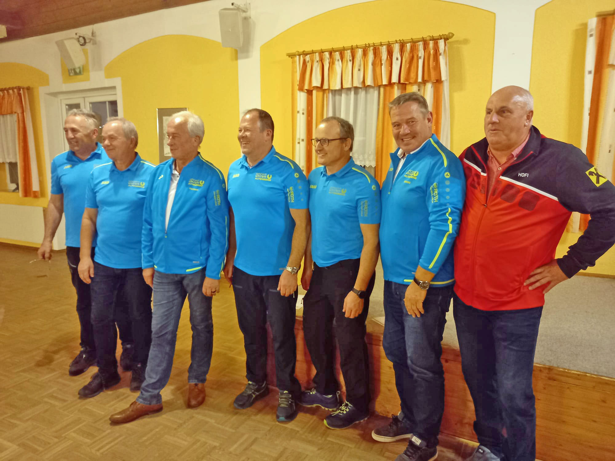 vlnr. Gerhard Pfarrhofer, Eichhorn Herbert, Günther Klofterböck, Peter Landl, Hannes Hainzl Cup 2022 3